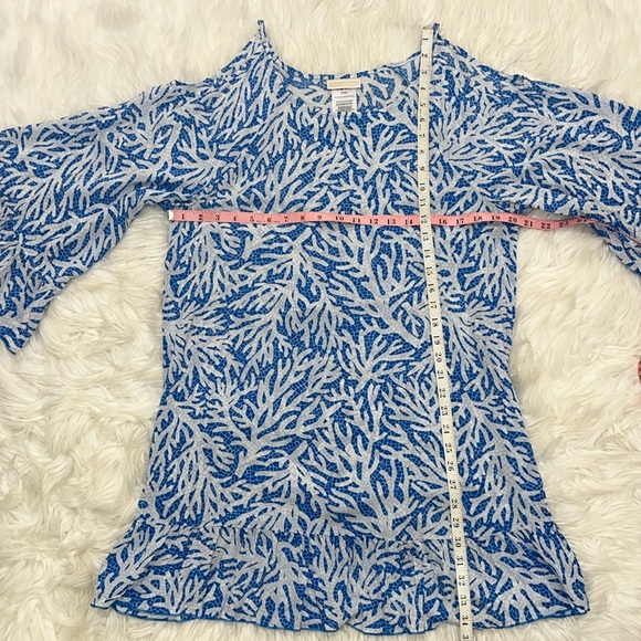 NWT MICHAEL Michael Kors Swim Cove Up Tunic Dress ~ in Grecian Blue - Picture 6 of 14